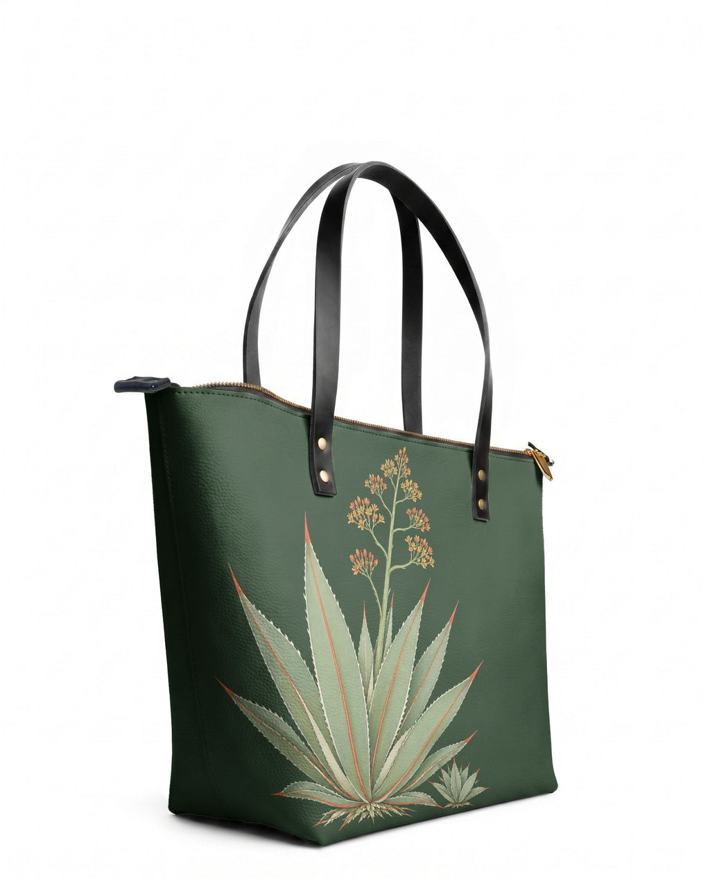 "MAGUEY" Leather Tote Bag - side view | Paleta Bags