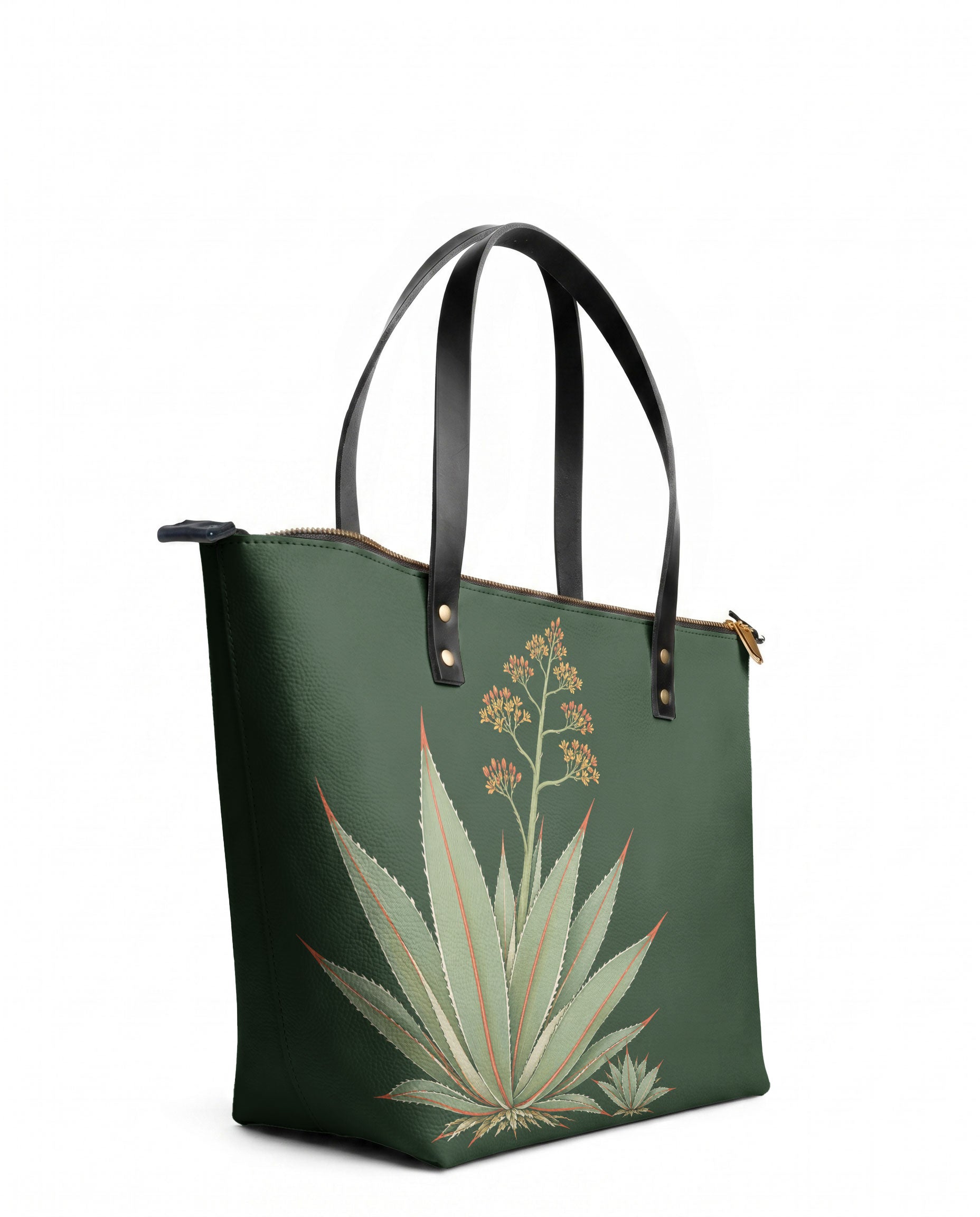 "MAGUEY" Leather Tote Bag - side view | Paleta Bags