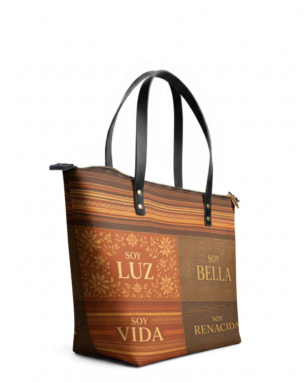 "LA LUMINOSA" ver.1 Leather Tote Bag - side view | Paleta Bags