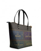 "LAS RAÍCES" ver.1 Leather Tote Bag - side view | Paleta Bags