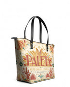 "La Paleta — Arte en cada costura" ver.4 Leather Tote Bag - side view | Paleta Bags
