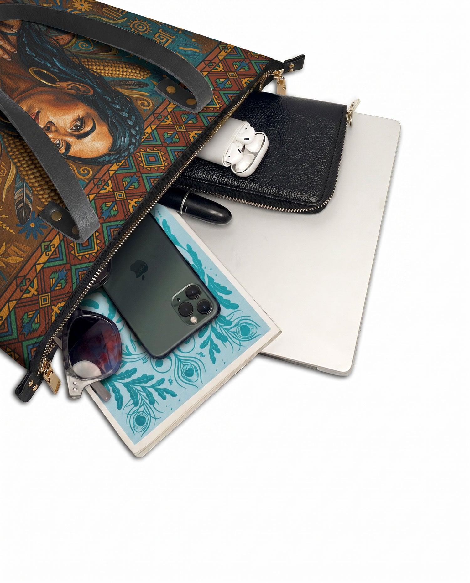 "Luz Propia" ver.4 Leather Tote Bag - detail | Paleta Bags