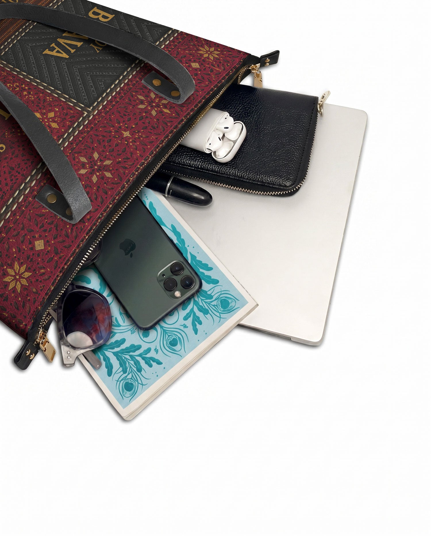 "LA GUERRERA" ver.1 Leather Tote Bag - detail | Paleta Bags