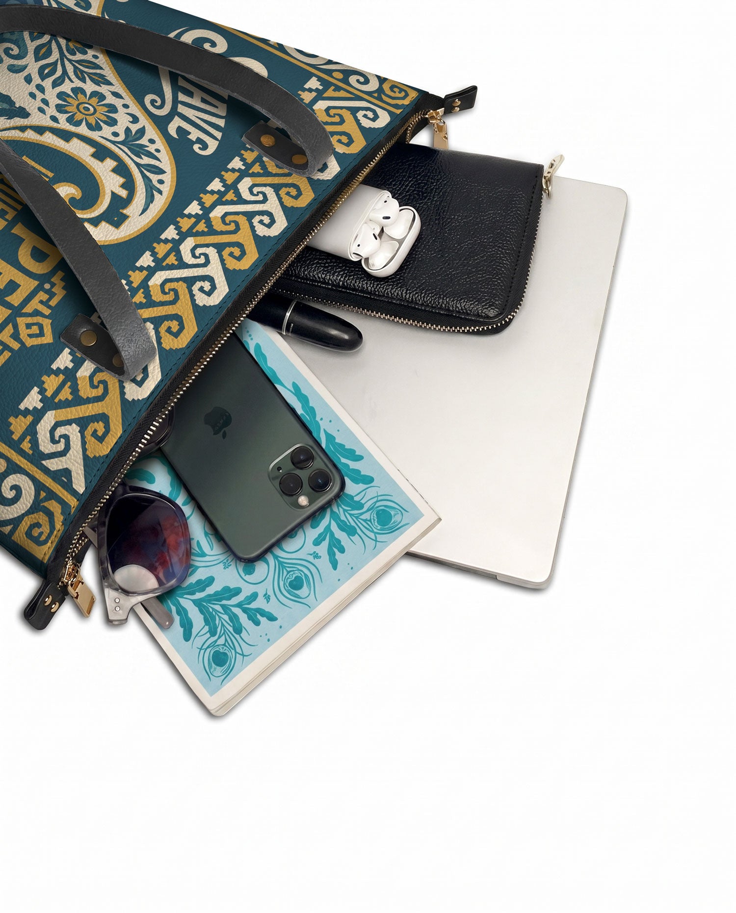 "Suave pero inquebrantable" ver.3 Leather Tote Bag - detail | Paleta Bags