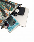 "Orgullosa de donde vengo" ver.3 Leather Tote Bag - detail | Paleta Bags