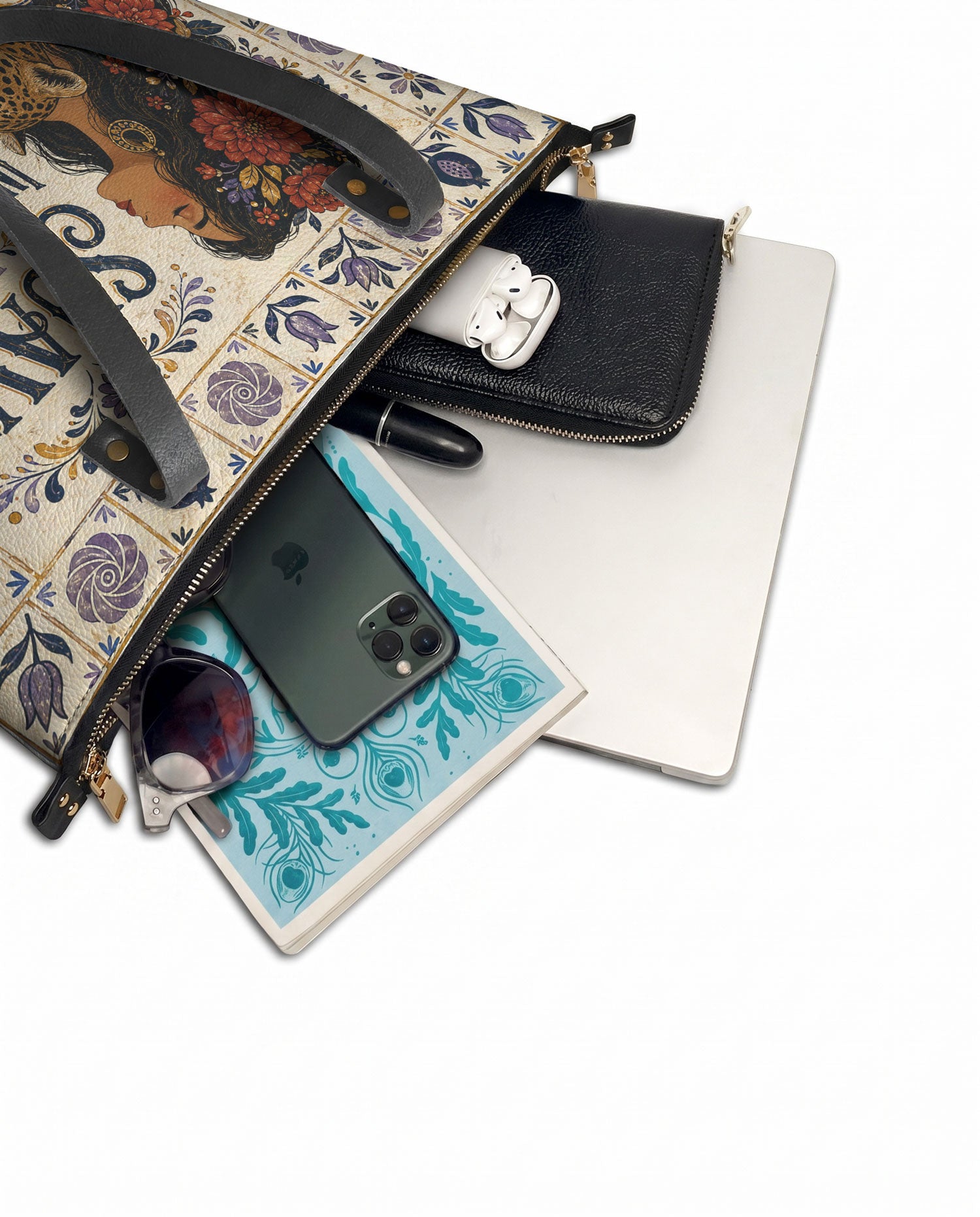 "Suave pero inquebrantable" ver.8 Leather Tote Bag - detail | Paleta Bags