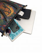 "Soy hija de la tierra" ver.4 Leather Tote Bag - detail | Paleta Bags