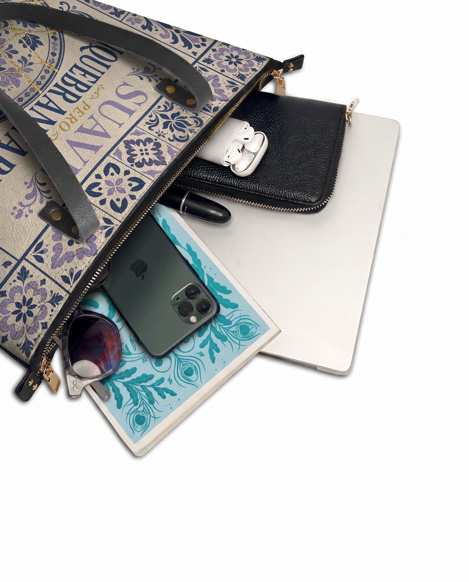 "Suave pero inquebrantable" ver.4 Leather Tote Bag - detail | Paleta Bags