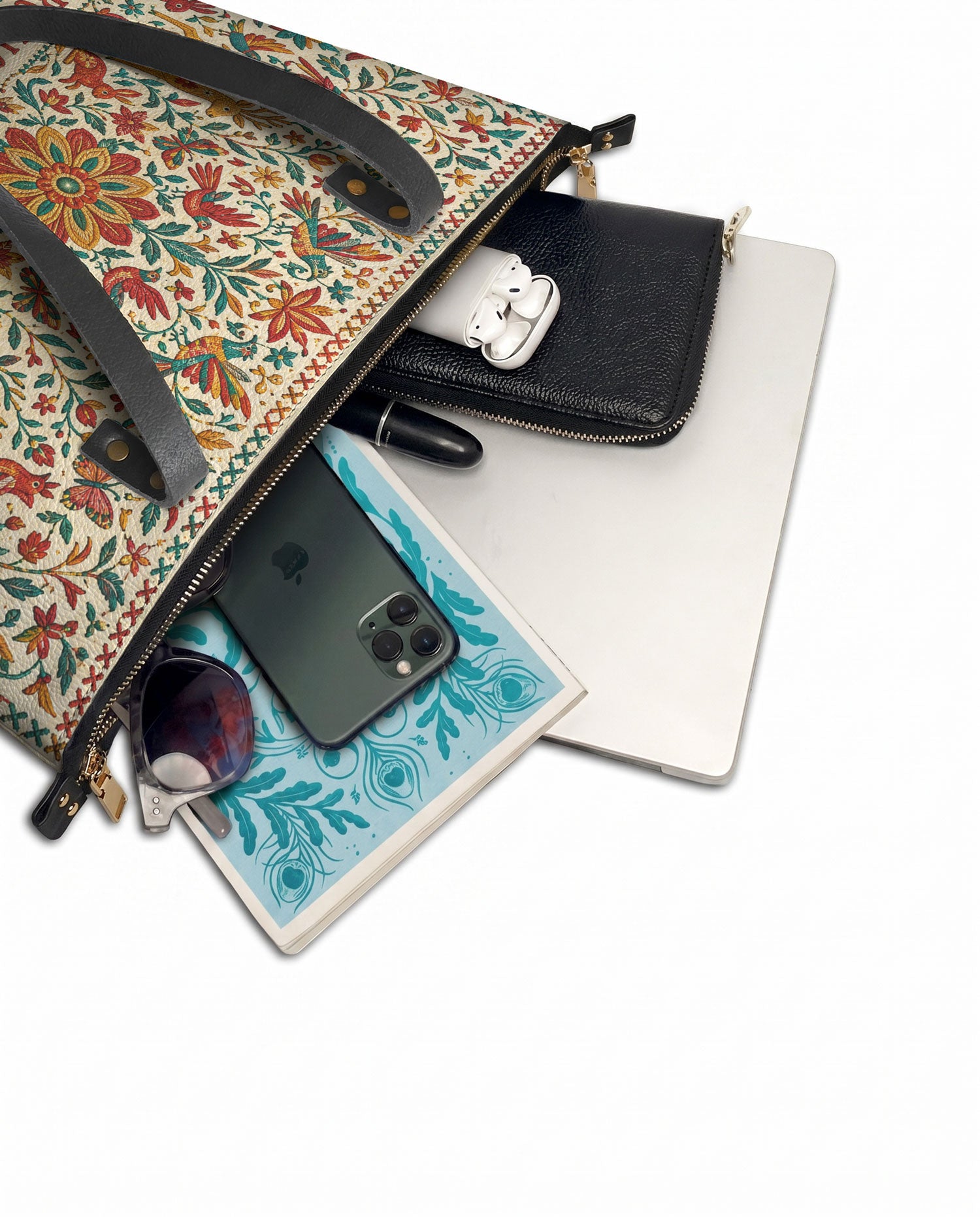 "Orgullosa de donde vengo" ver.2 Leather Tote Bag - detail | Paleta Bags