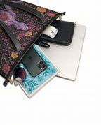 "De mis heridas nacen flores" ver.5 Leather Tote Bag - detail | Paleta Bags