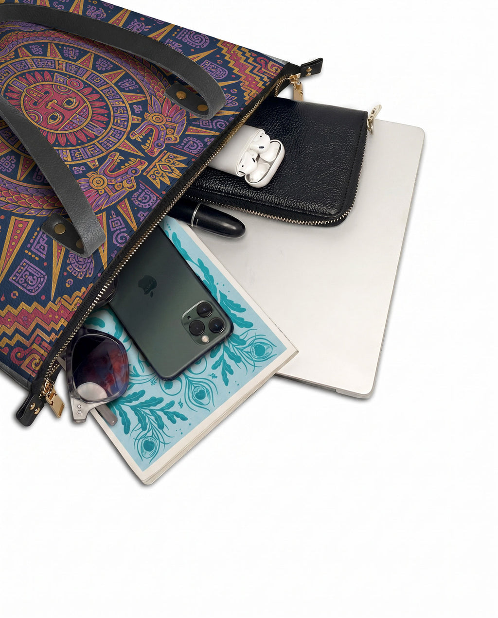 "Soy la dueña de mi destino" ver.1 Leather Tote Bag - detail | Paleta Bags