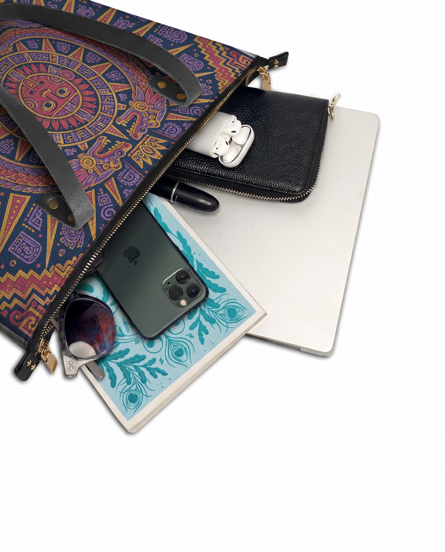 "Soy la dueña de mi destino" ver.1 Leather Tote Bag - detail | Paleta Bags