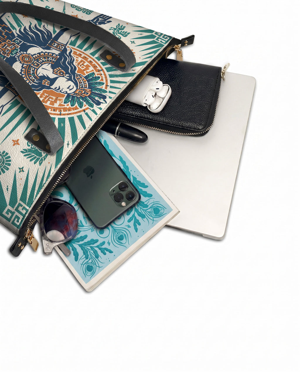 "No pido permiso para ocupar espacio" ver.4 Leather Tote Bag - detail | Paleta Bags