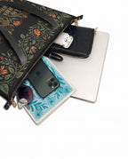 "Las mujeres poderosas crecen en jardines salvajes" ver.2 Leather Tote Bag - detail | Paleta Bags