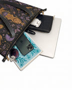 "Me cuido, me amo, me honro" ver.2 Leather Tote Bag - detail | Paleta Bags