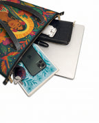 "Nací para brillar" ver.4 Leather Tote Bag - detail | Paleta Bags