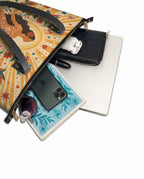 "Me merezco todo lo bueno" ver.4 Leather Tote Bag - detail | Paleta Bags