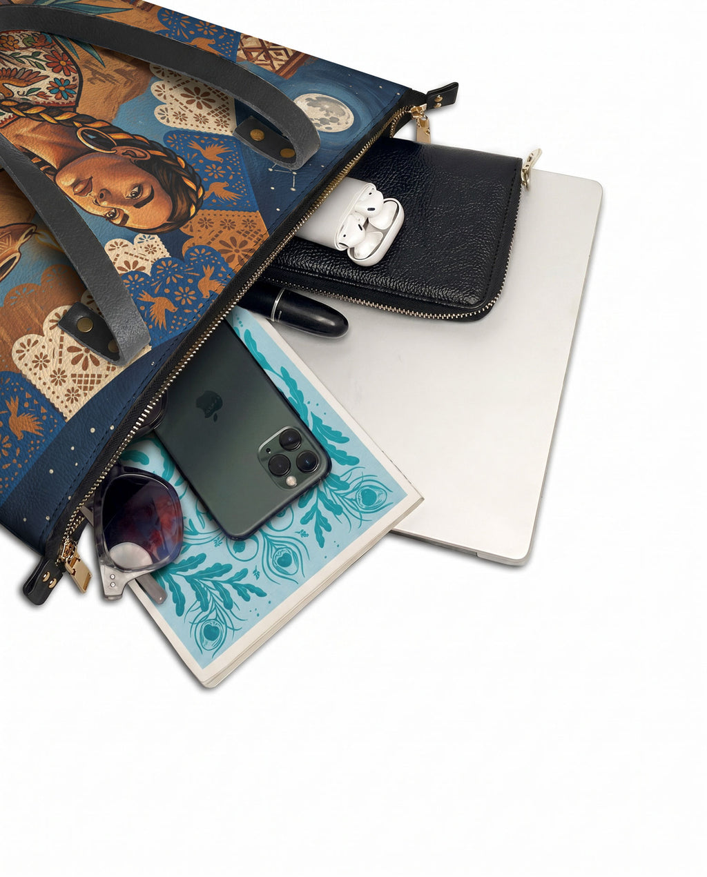 "Luz Propia" ver.1 Leather Tote Bag - detail | Paleta Bags