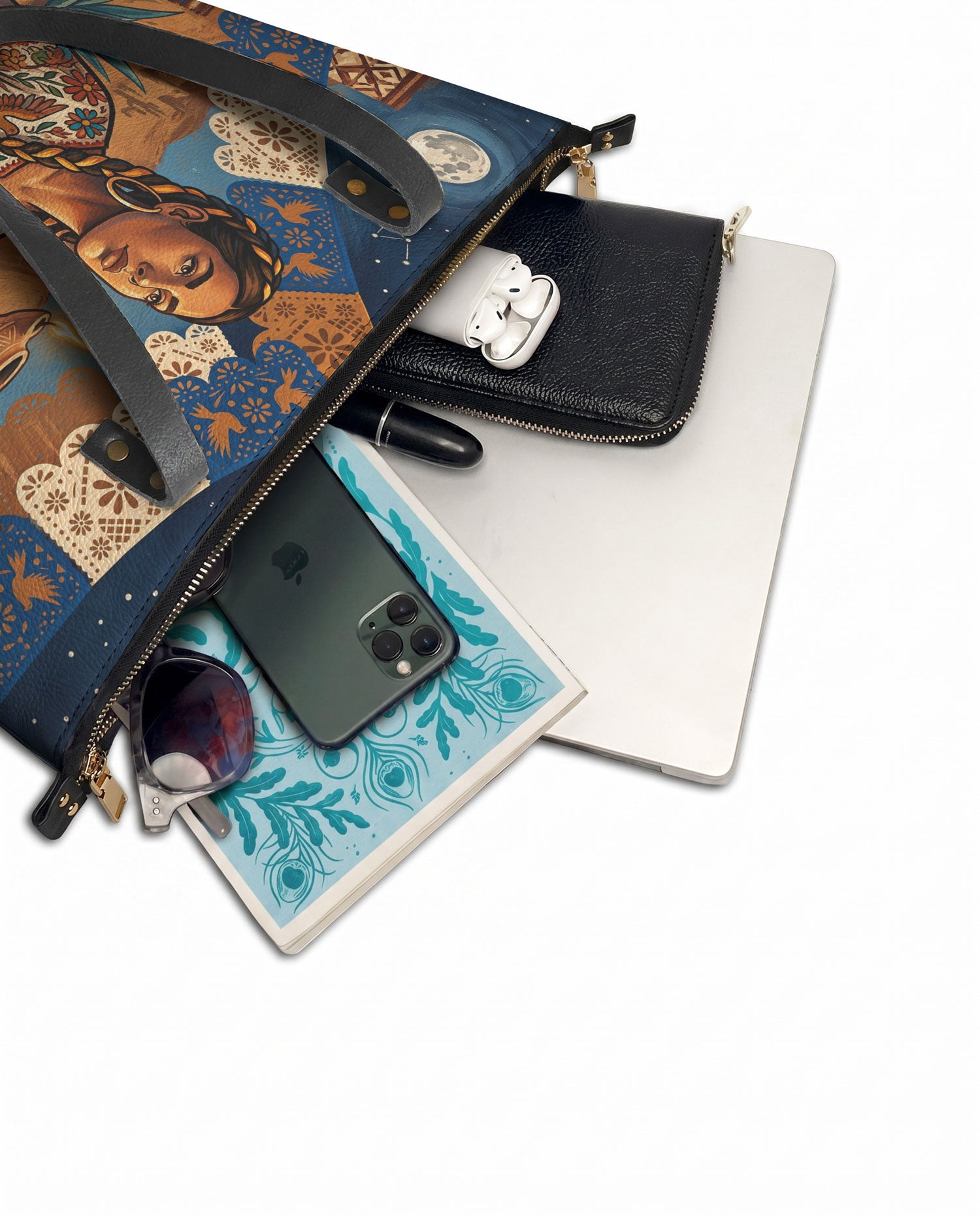 "Luz Propia" ver.1 Leather Tote Bag - detail | Paleta Bags