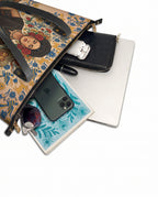 "Soy Fuerte" ver.3 Leather Tote Bag - detail | Paleta Bags