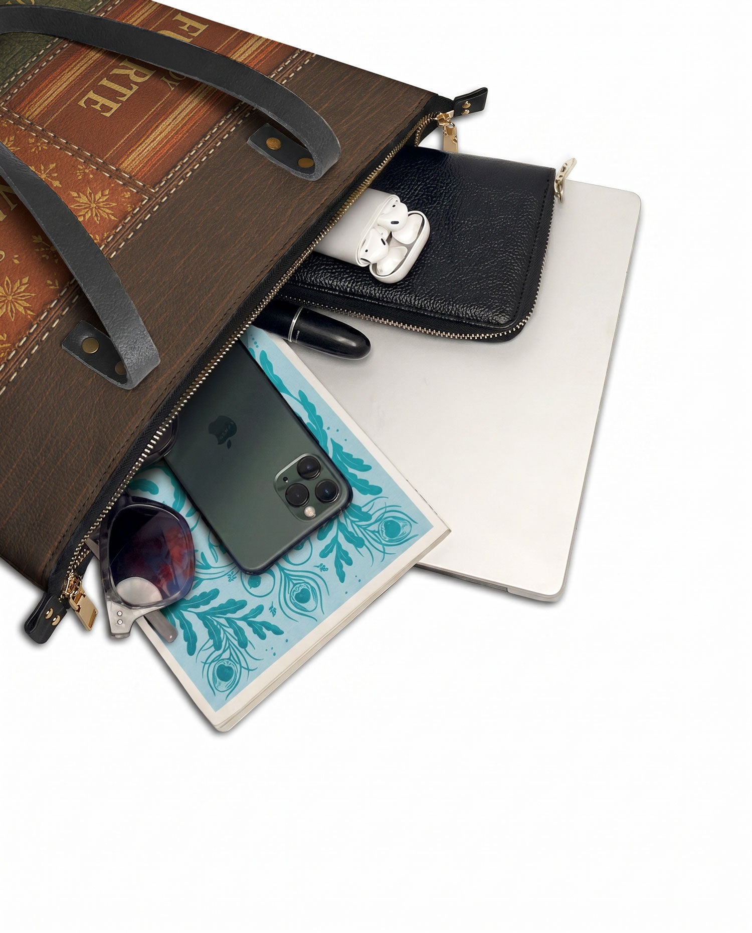 "LAS CUATRO VERDADES" ver.3 Leather Tote Bag - detail | Paleta Bags