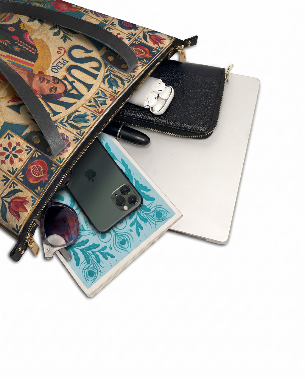 "Suave pero inquebrantable" ver.9 Leather Tote Bag - detail | Paleta Bags