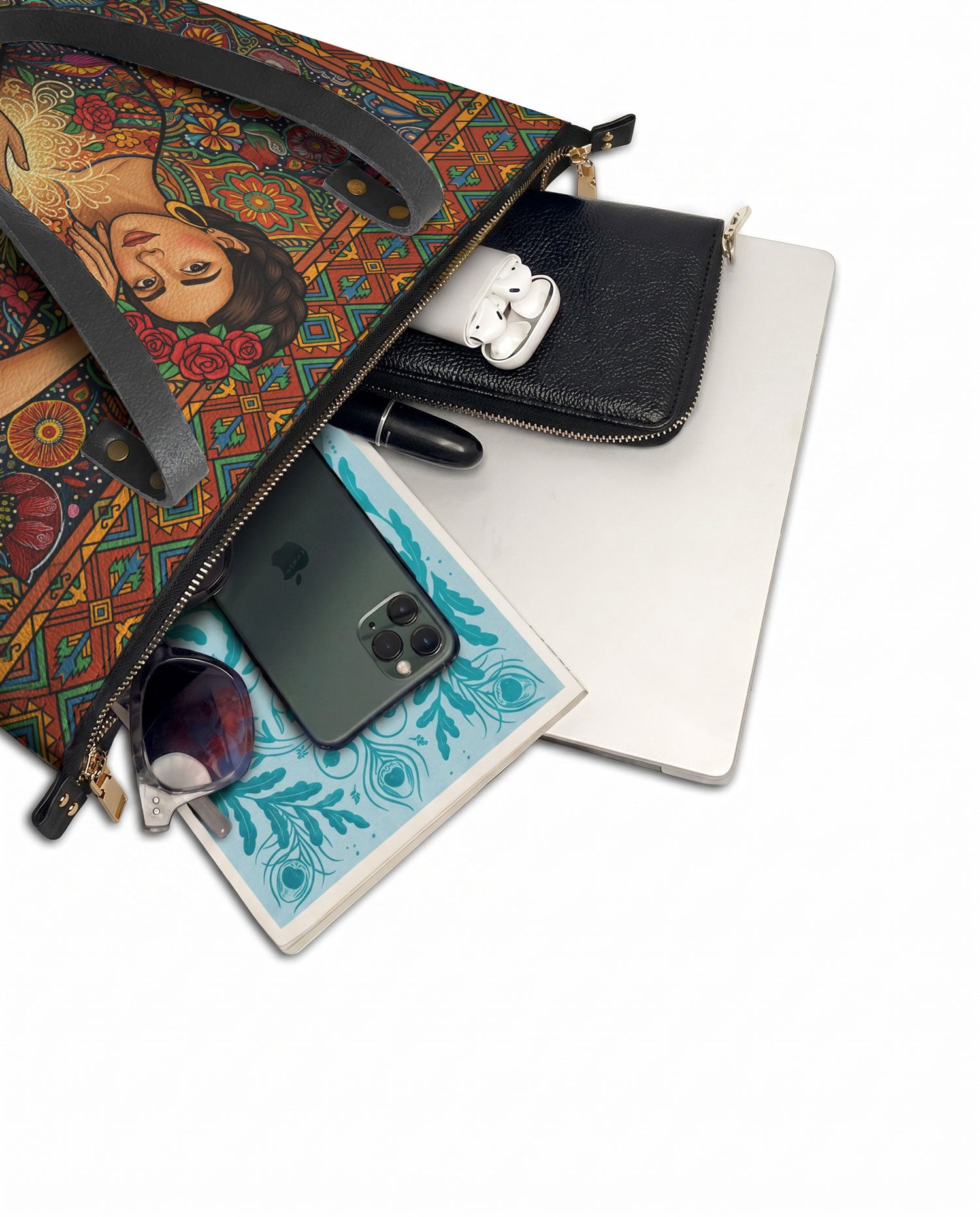"Luz Propia" ver.3 Leather Tote Bag - detail | Paleta Bags