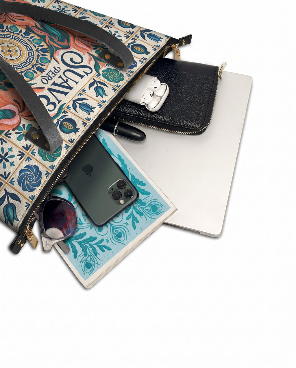"Suave pero inquebrantable" ver.6 Leather Tote Bag - detail | Paleta Bags
