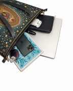 "Eres la mujer que alguna vez soñaste ser" ver.4 Leather Tote Bag - detail | Paleta Bags