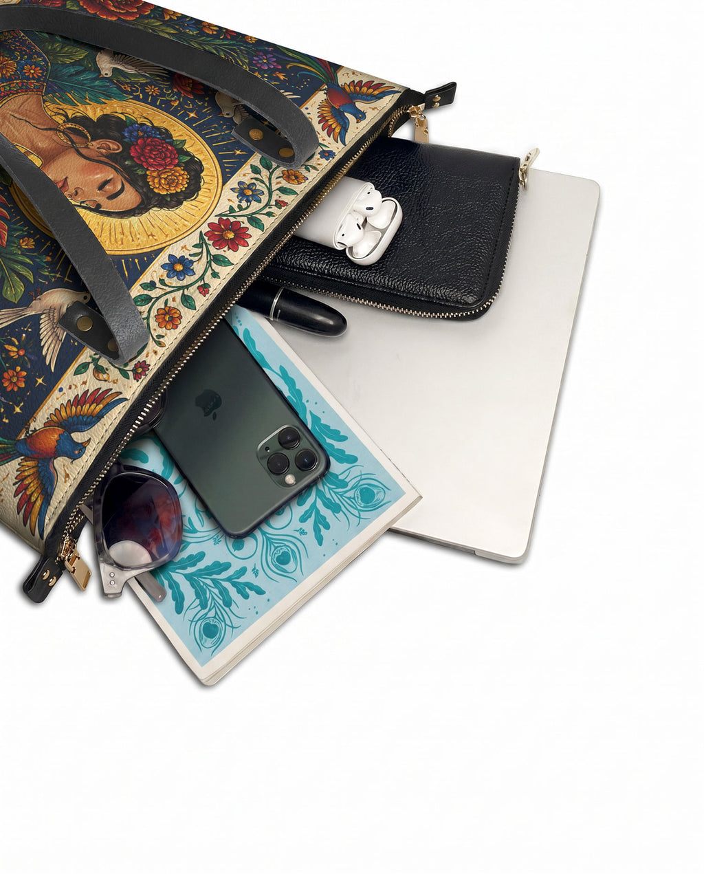 "Poderosa y Libre" ver.1 Leather Tote Bag - detail | Paleta Bags