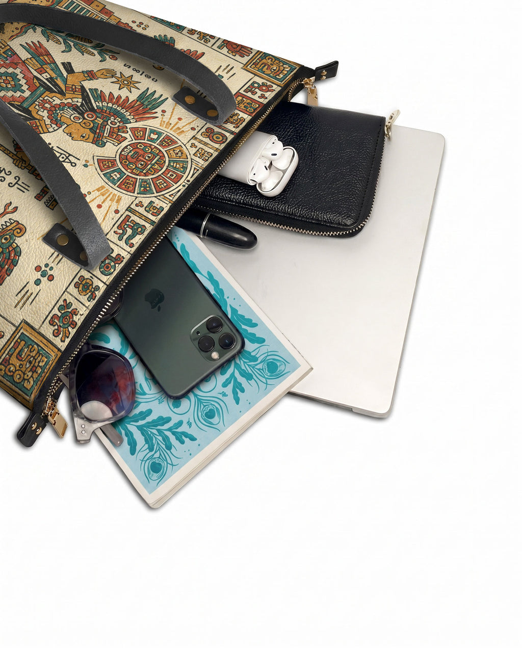 "Soy la dueña de mi destino" ver.3 Leather Tote Bag - detail | Paleta Bags