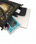 "Eres la mujer que alguna vez soñaste ser" ver.9 Leather Tote Bag - detail | Paleta Bags