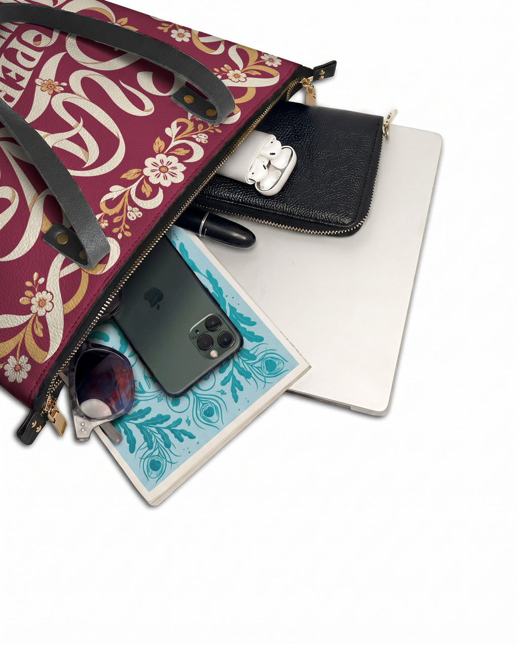 "Suave pero inquebrantable" ver.1 Leather Tote Bag - detail | Paleta Bags