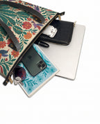 "De mis heridas nacen flores" ver.4 Leather Tote Bag - detail | Paleta Bags