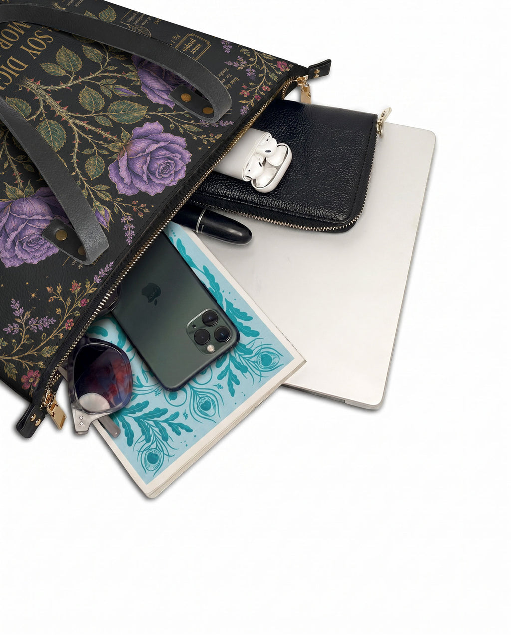 "Otomi Wild Embroidery" ver.4 Leather Tote Bag - detail | Paleta Bags