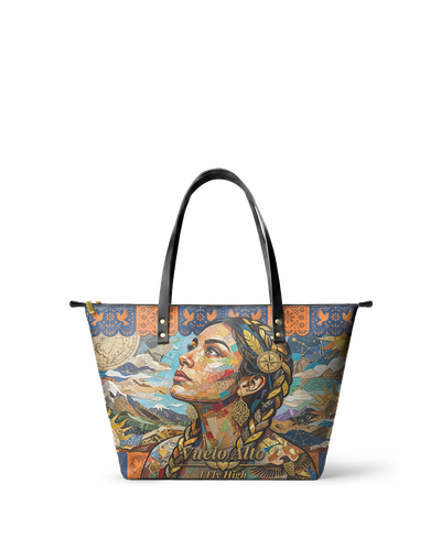 "Vuelo Alto" ver.4 Leather Tote Bag