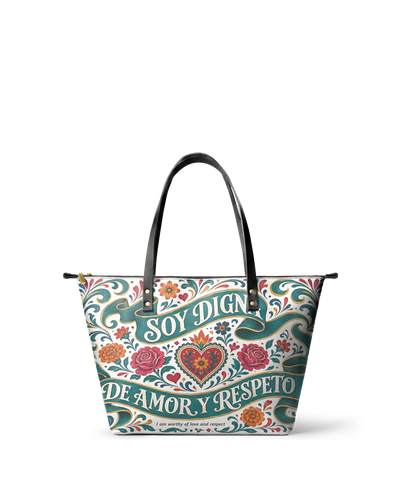 "Otomi Wild Embroidery" ver.3 Leather Tote Bag
