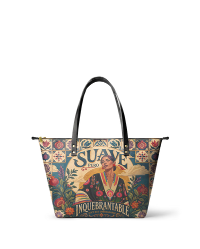 "Suave pero inquebrantable" ver.9 Leather Tote Bag