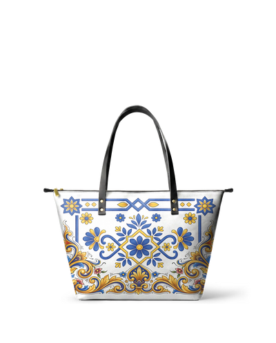 "TONATIUH" Leather Tote Bag