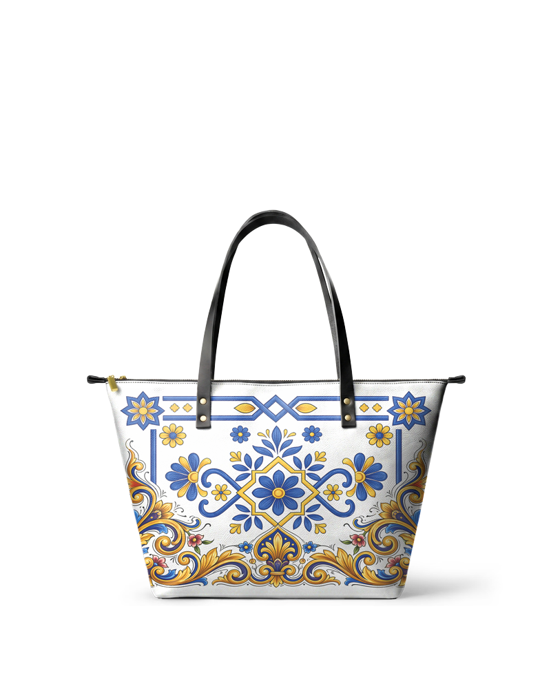 "TONATIUH" Leather Tote Bag