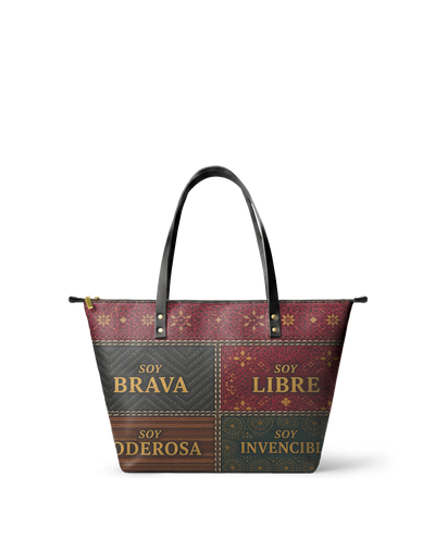 "LA GUERRERA" ver.1 Leather Tote Bag