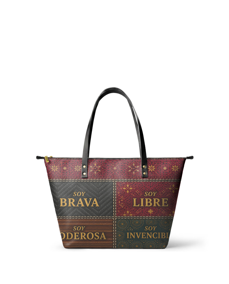 "LA GUERRERA" ver.1 Leather Tote Bag