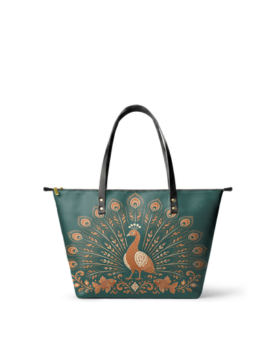 "PENACHO" Leather Tote Bag