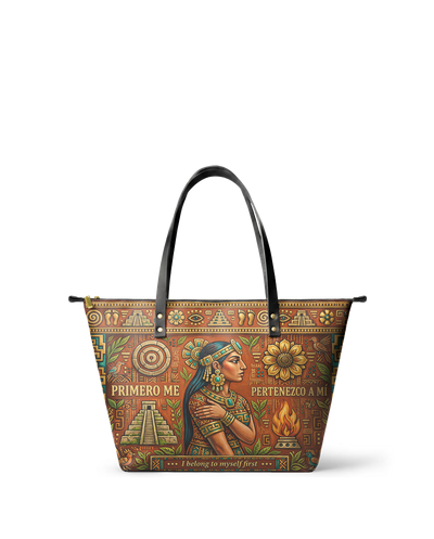 "Primero me pertenezco a mí" ver.7 Leather Tote Bag