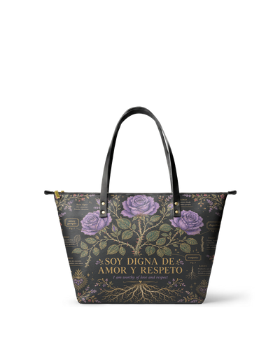 "Otomi Wild Embroidery" ver.4 Leather Tote Bag