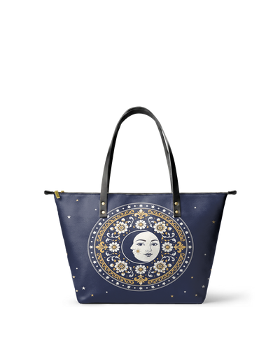 "METZTLI" Leather Tote Bag