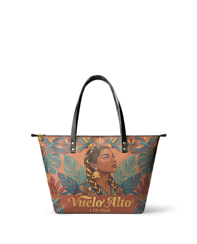 "Vuelo Alto" ver.1 Leather Tote Bag