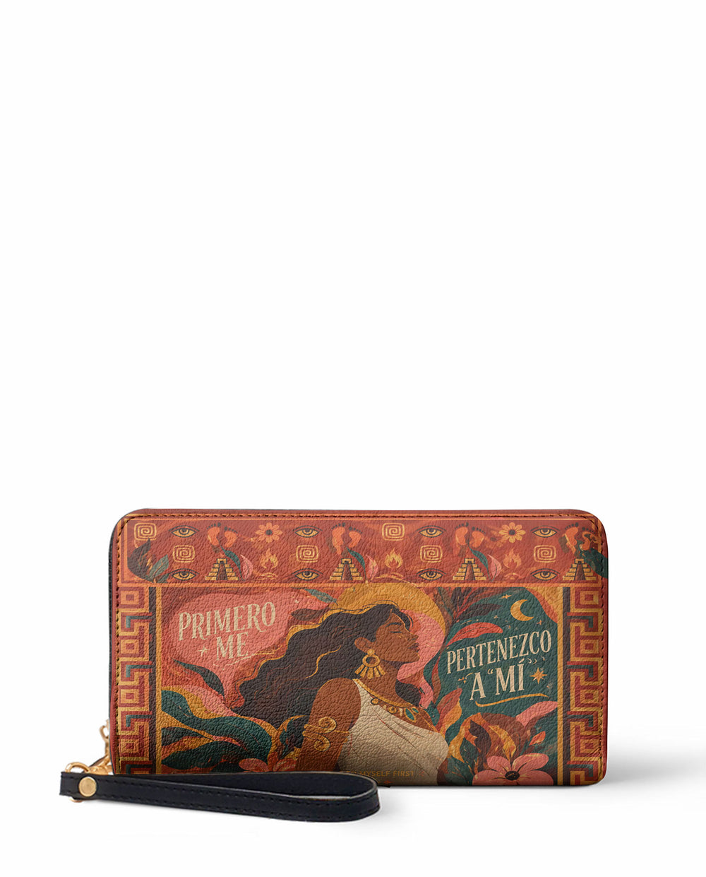 "Primero me pertenezco a mí" ver.2 Long Wallet - front view | Paleta Bags