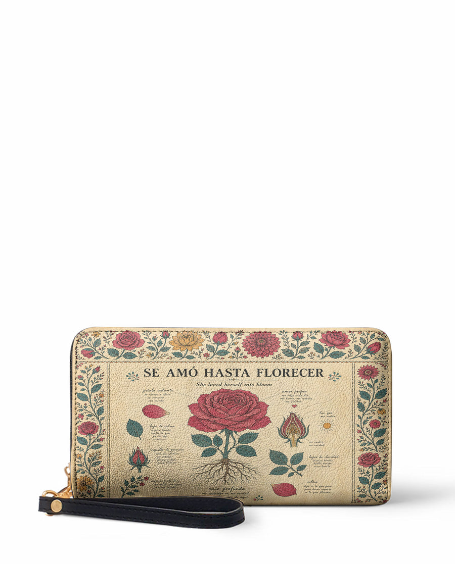 "Se amó hasta florecer" ver.5 Long Wallet