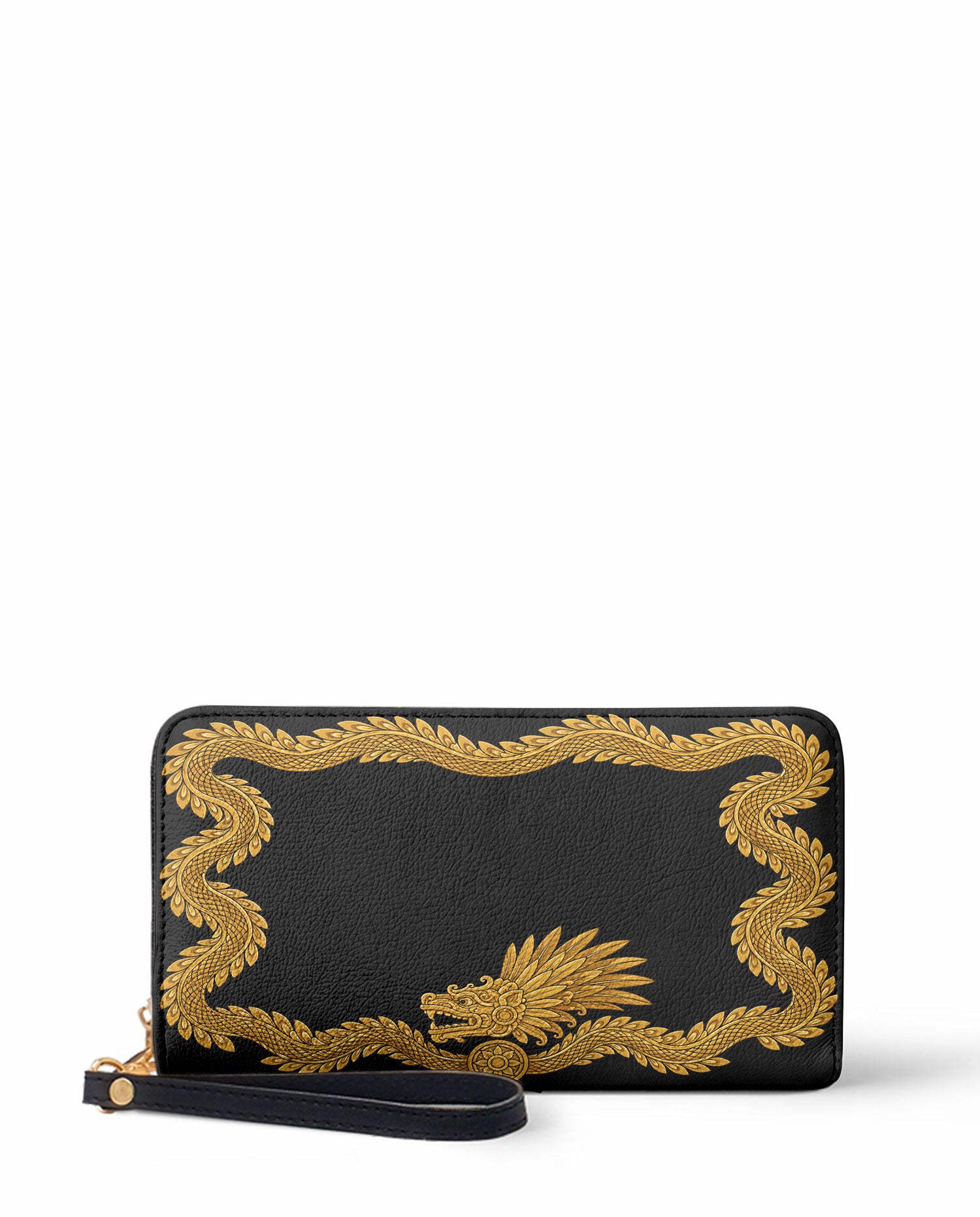 "XIUHCÓATL" Long Wallet - front view | Paleta Bags